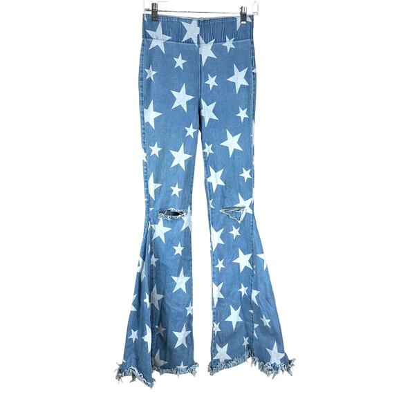 Show Me Your Mumu Berkeley Bells You're A Star Jeans Women's Size Small EUC - Picture 2 of 10